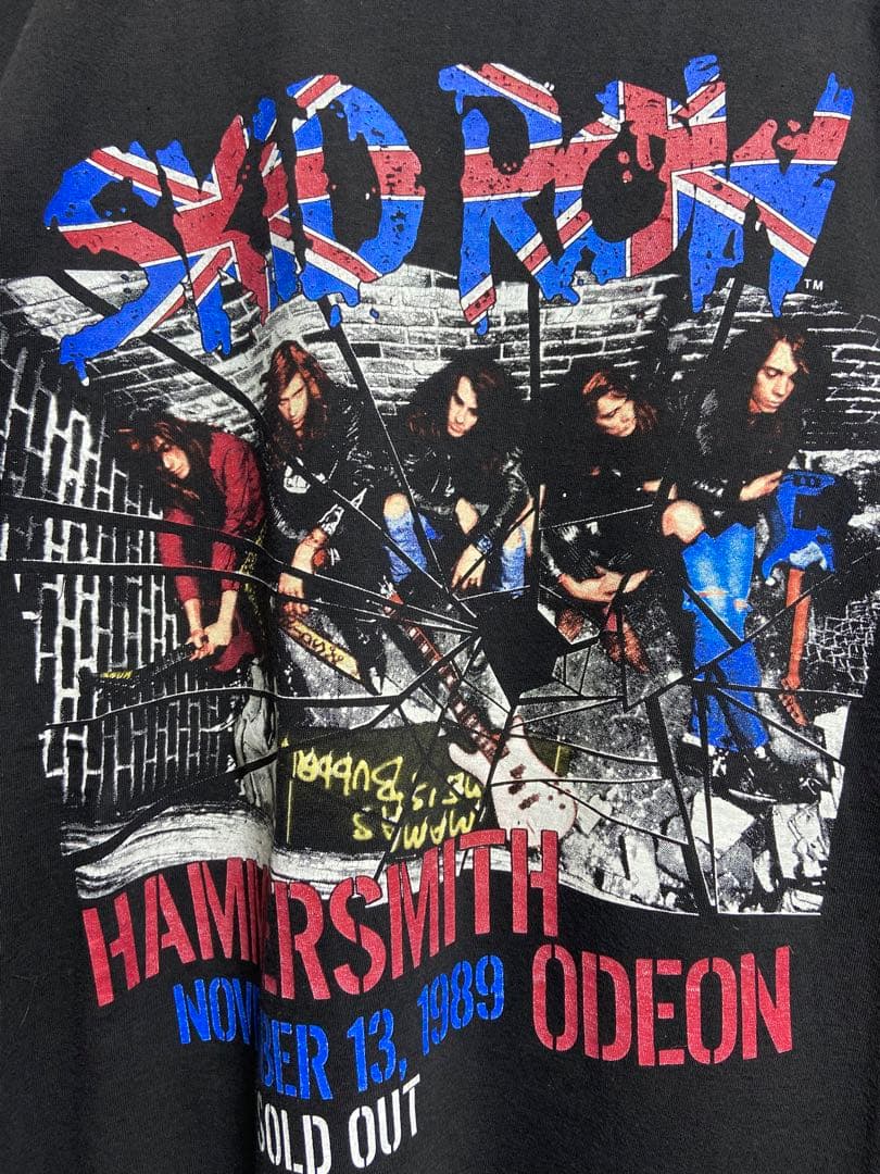 ビンテージ　スキッドロウSKID ROW Tシャツ ハマースミスオデオン 89