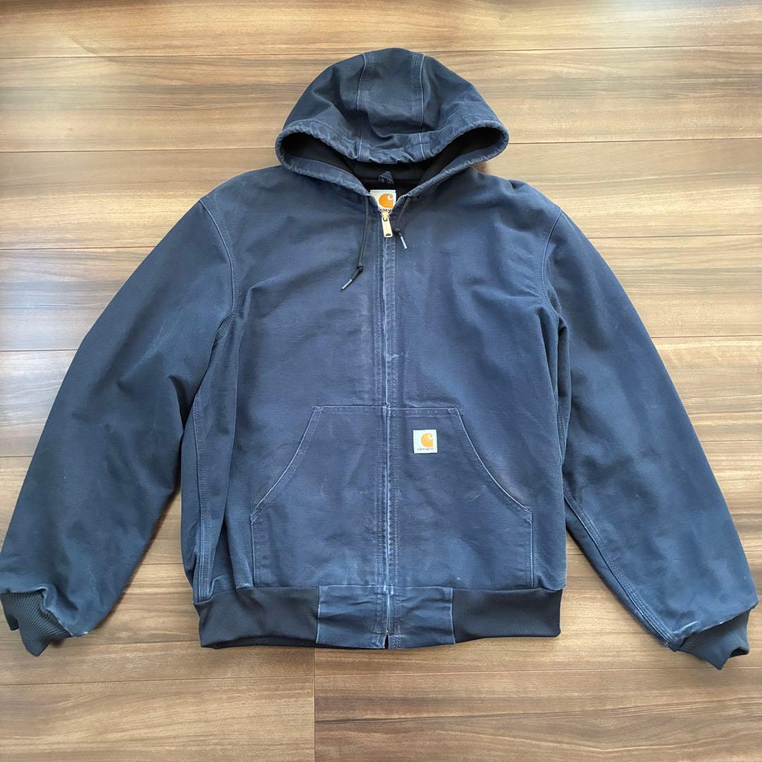 carhartt アクティブジャケット　ネイビー　　USA製　Mサイズ