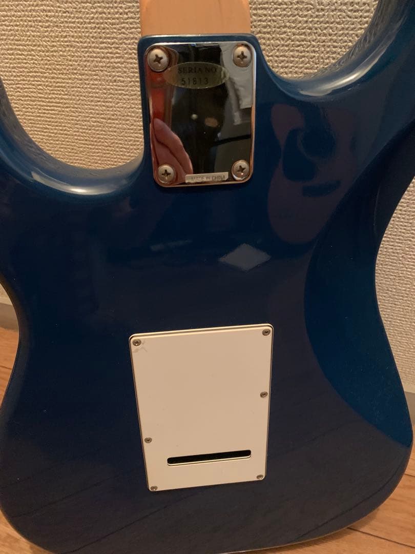 エレキギター 青 ギターケース付き