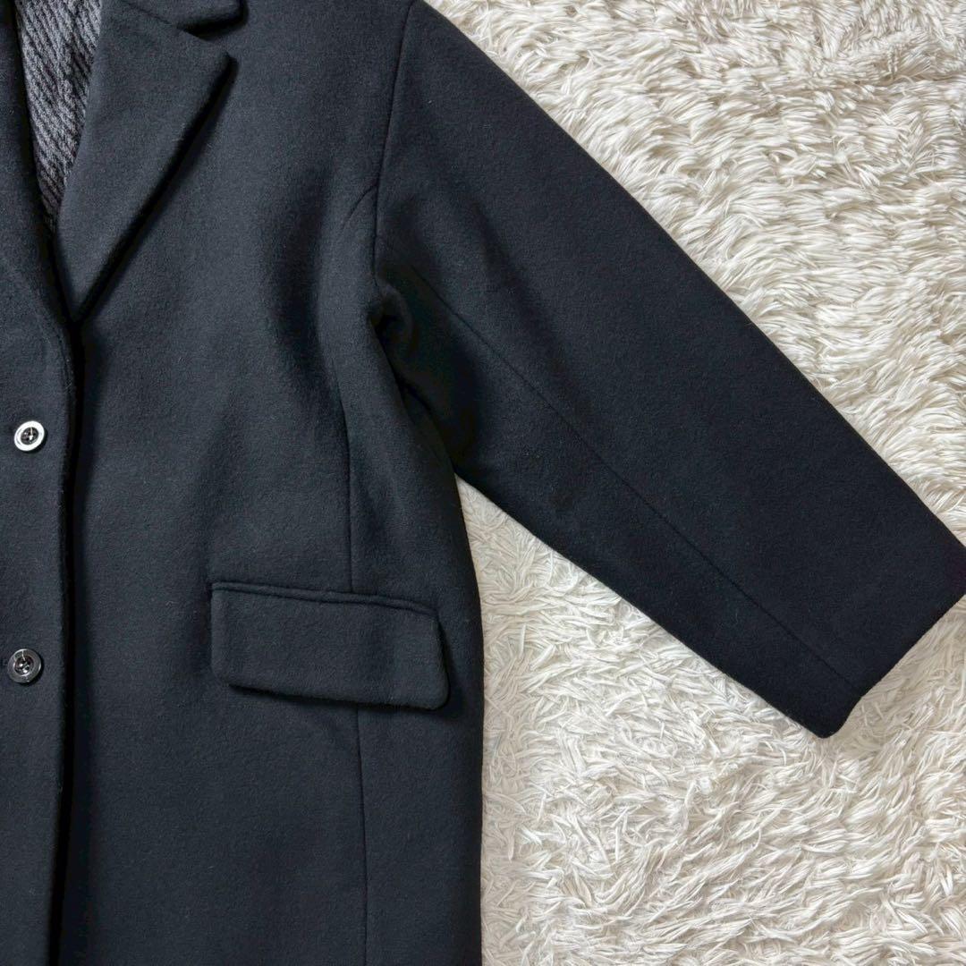 【美品】MAISON SPECIAL レイヤードジレコート　黒