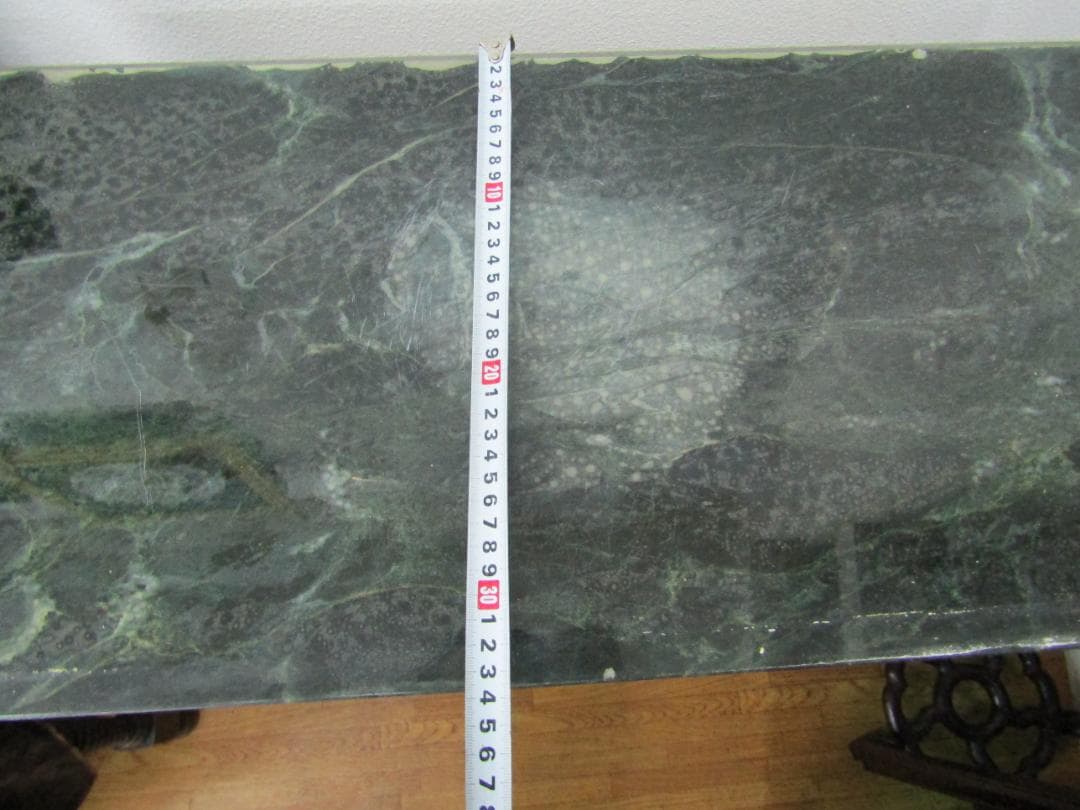 T*S様 クラシックスタイル テーブル グリーン大理石 アンティーク