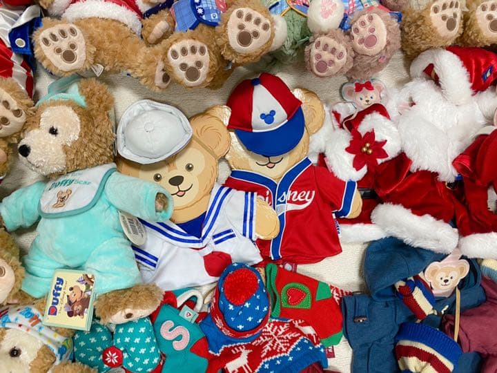 値下【まとめ売】ダッフィー シェリーメイ ジェラトーニ ぬいぐるみ コスチューム