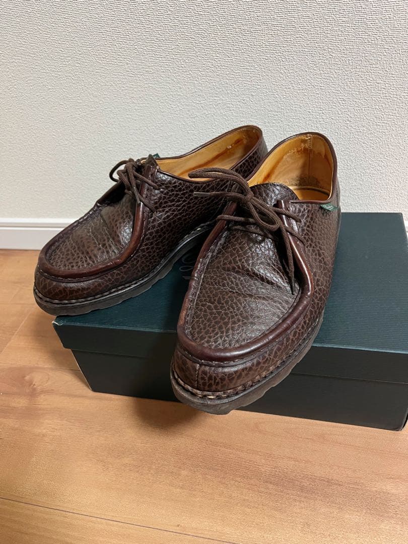 パラブーツ ミカエル グレインレザー ダークブラウン サイズ 42