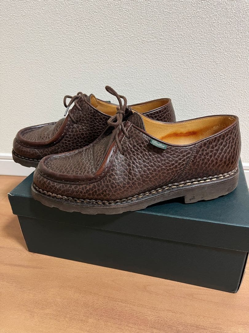 パラブーツ ミカエル グレインレザー ダークブラウン サイズ 42