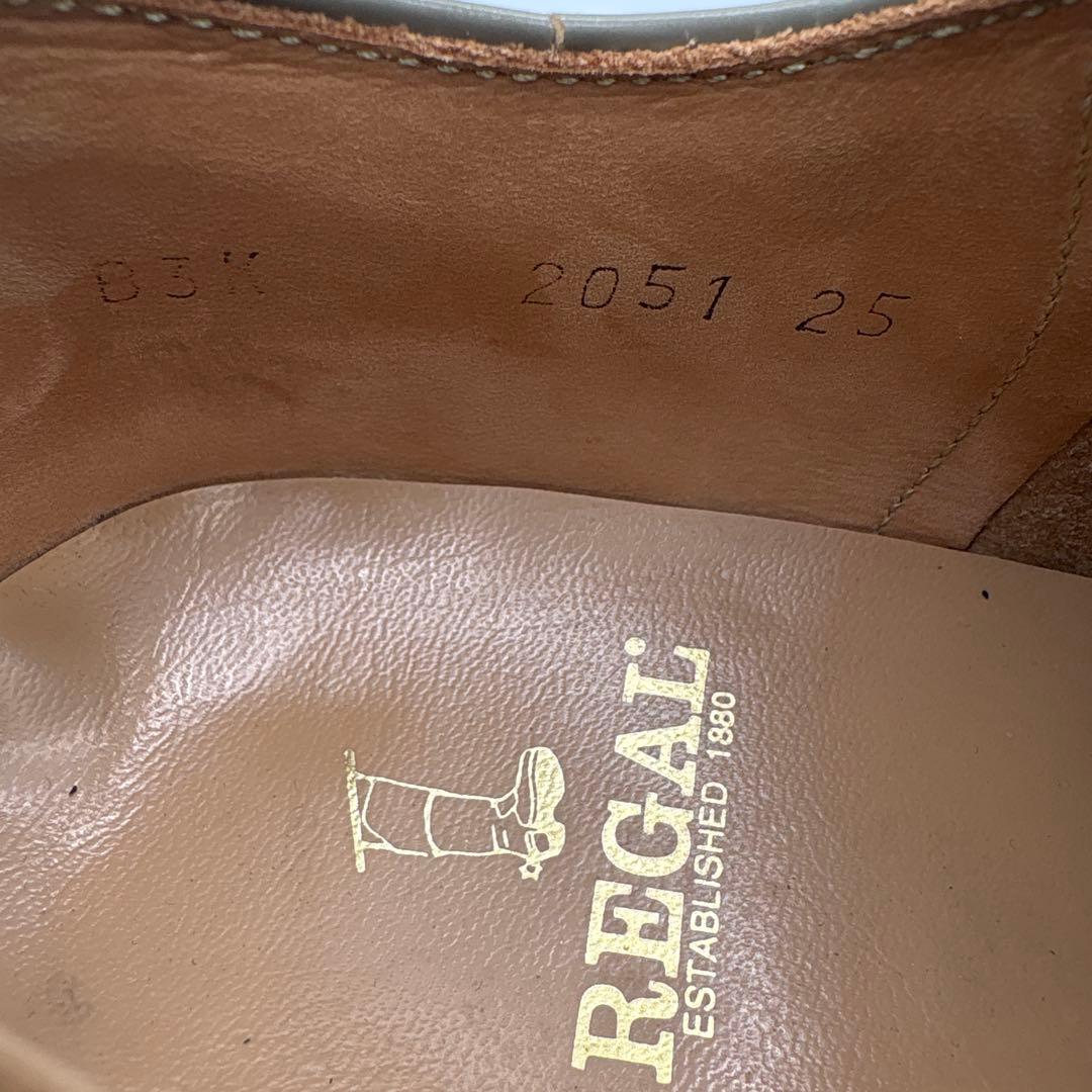 リーガル REGAL サドルシューズ【25cm】ブラック グレー2051