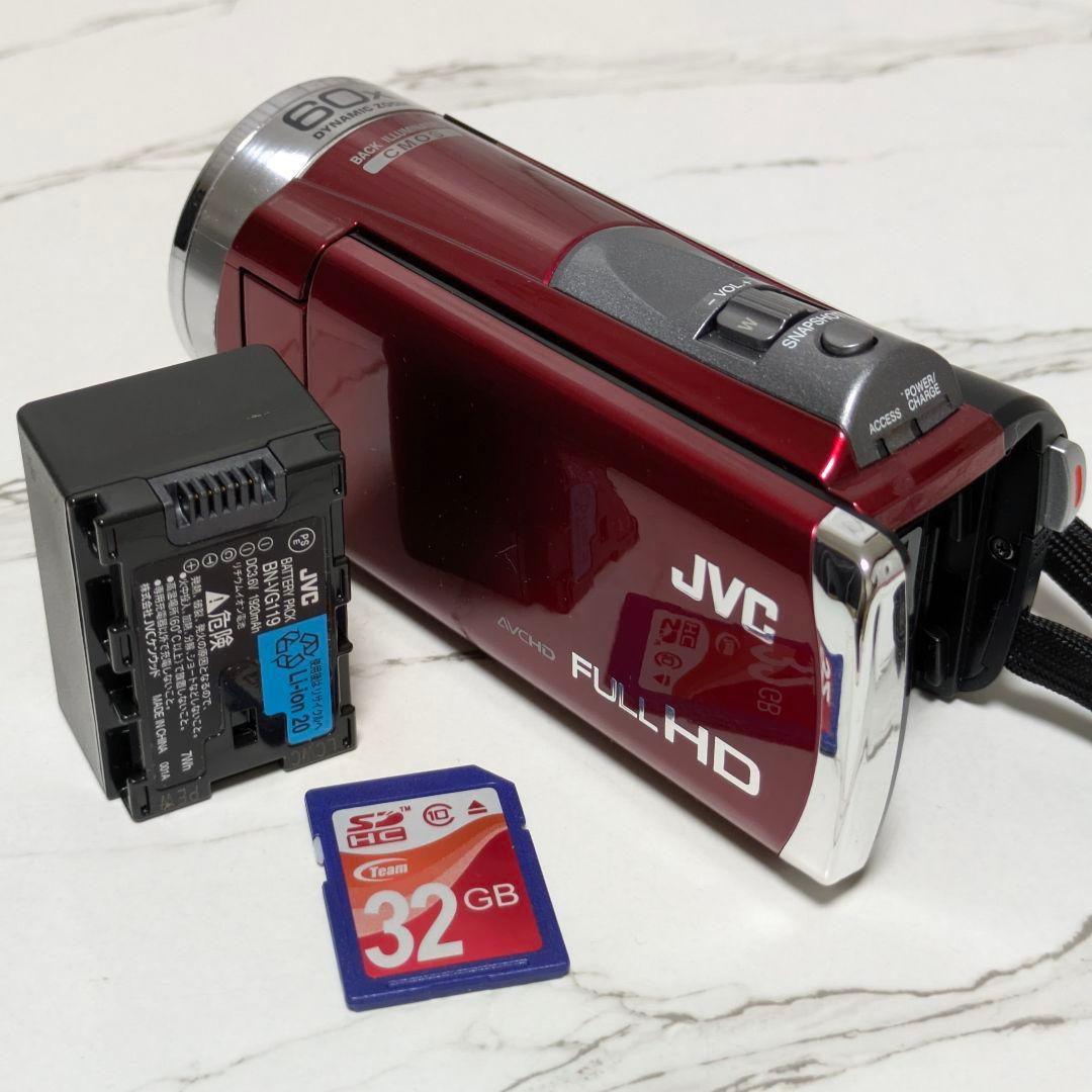 JVC　GZ-HM199　レッド　2017年製