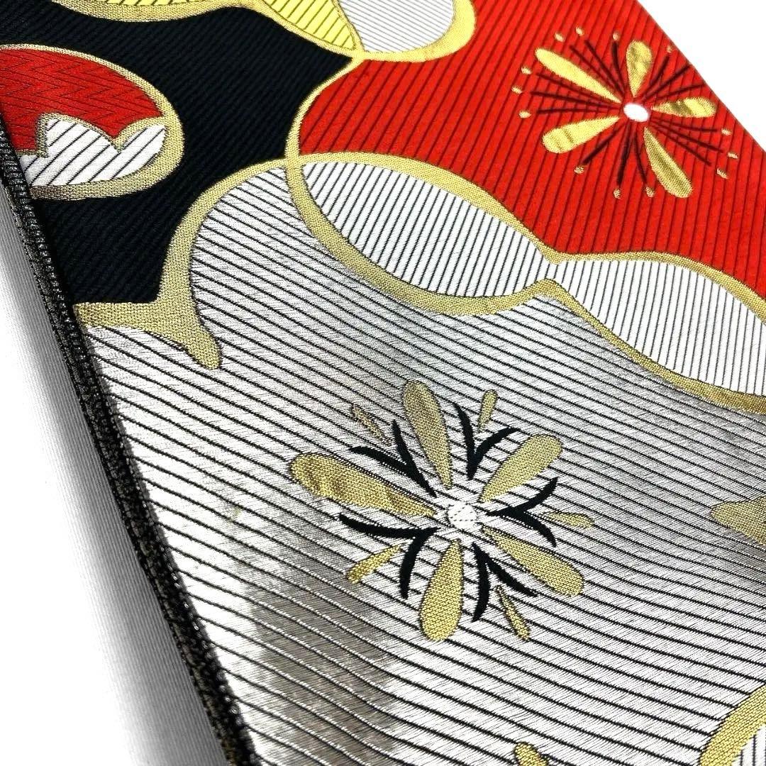 梅花　蕾　金糸　銀糸　袋帯　振袖帯　着物　023a p