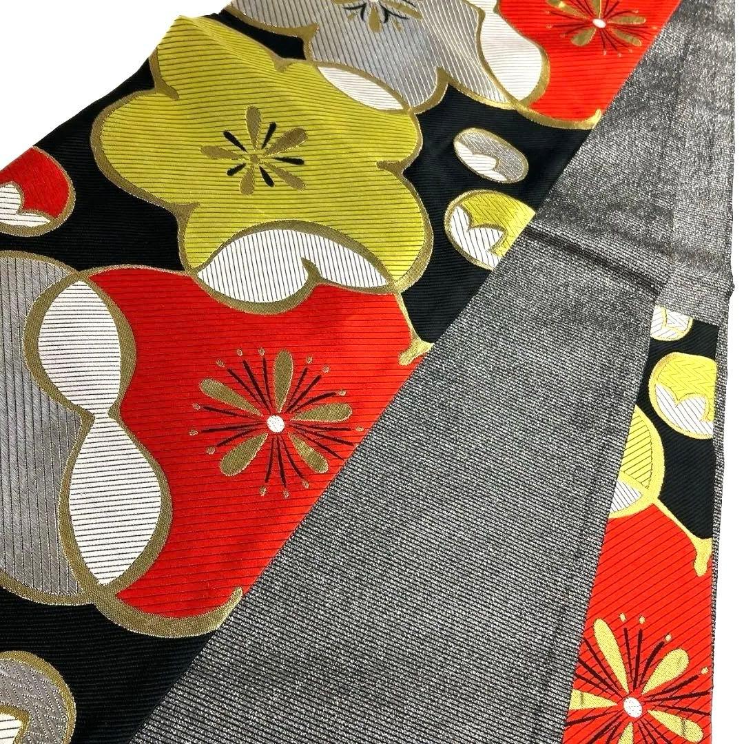 梅花　蕾　金糸　銀糸　袋帯　振袖帯　着物　023a p