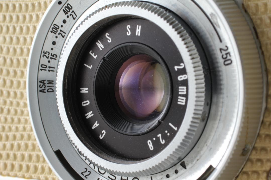 【整備済　並品】ベージュ Canon Demi 露出計不良 #1363