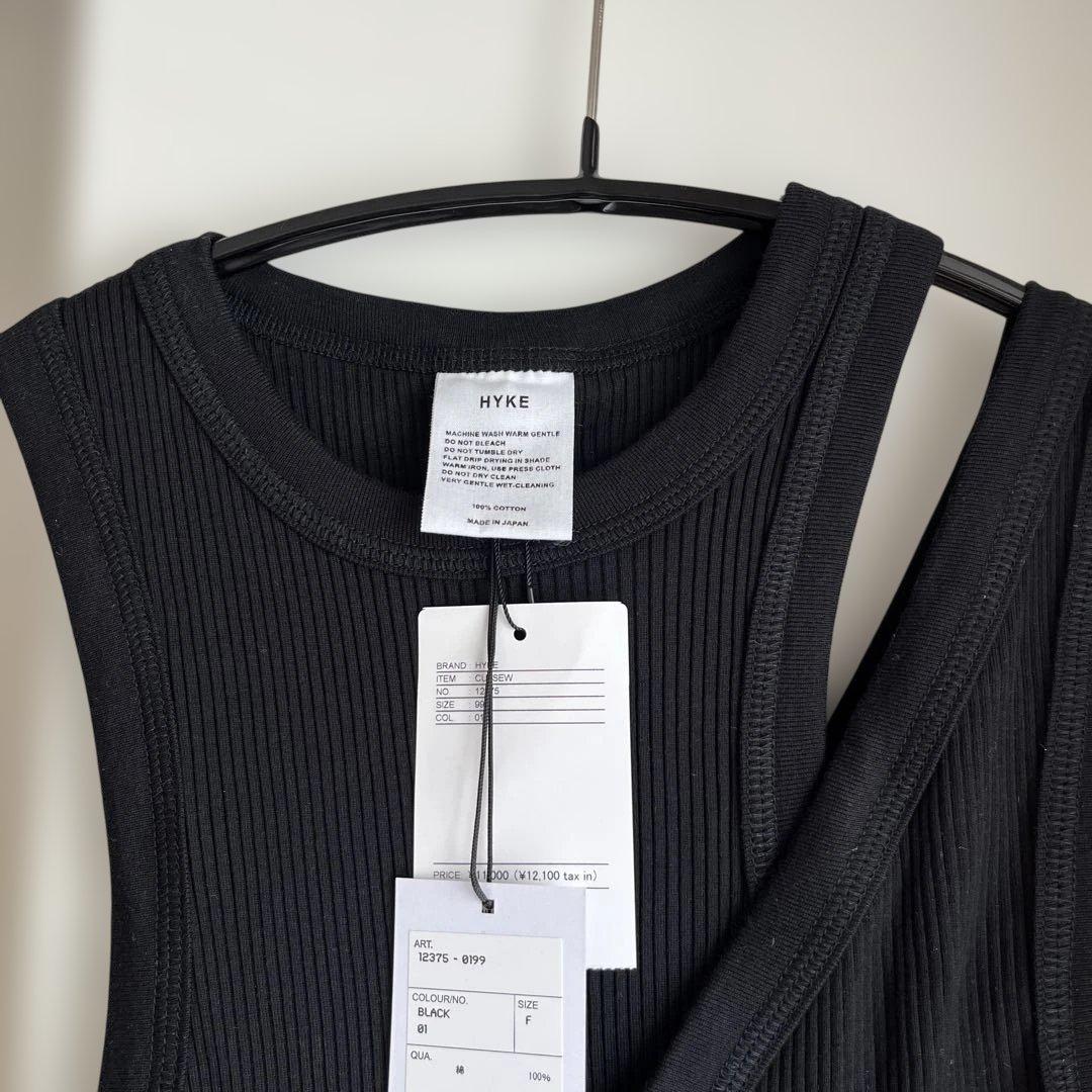 【HYKE】新品 DOUBLE SHOULDER TANK TOPタンクトップ
