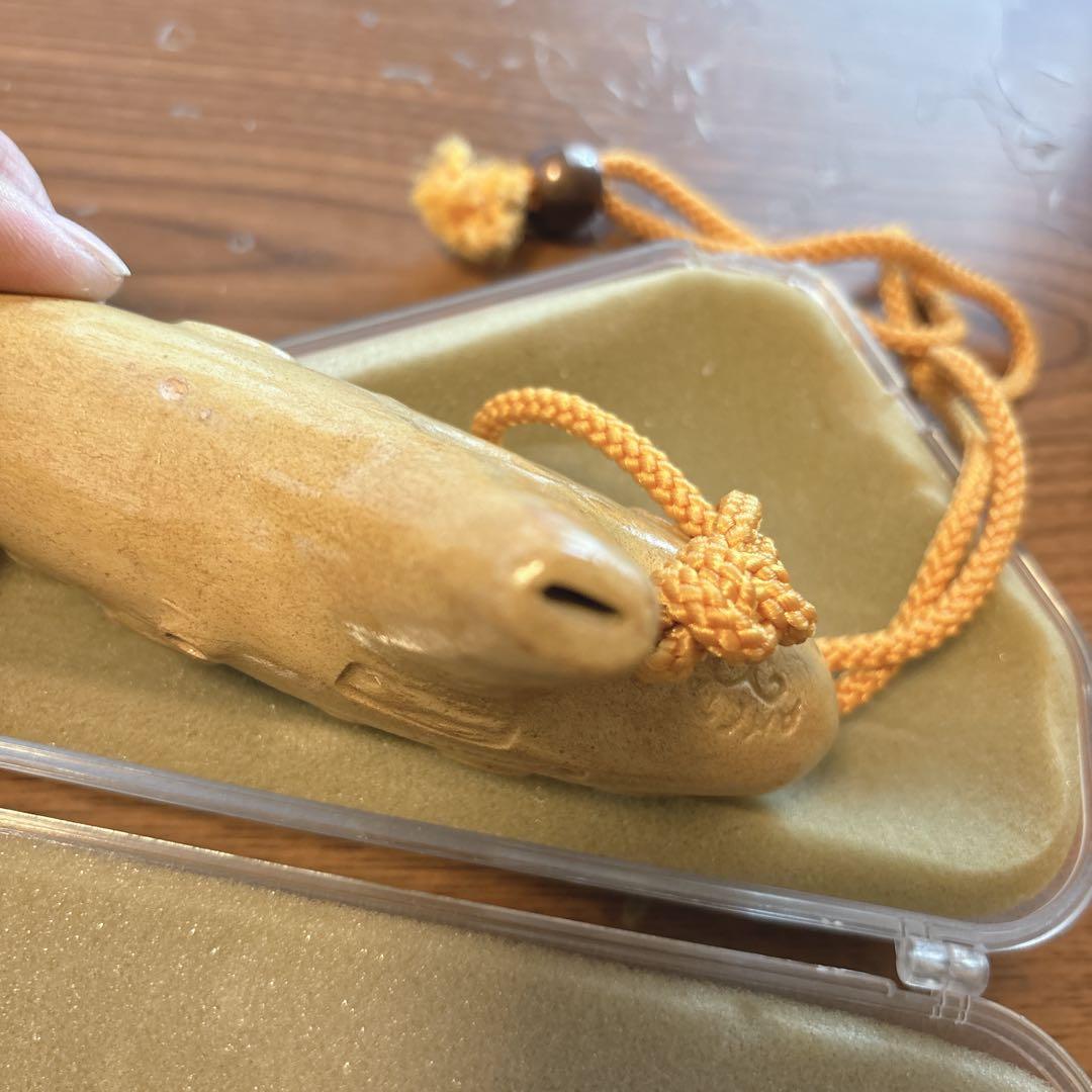 オカリナ ベージュ ケース付き　アケタオカリーナ ソネット S-5C