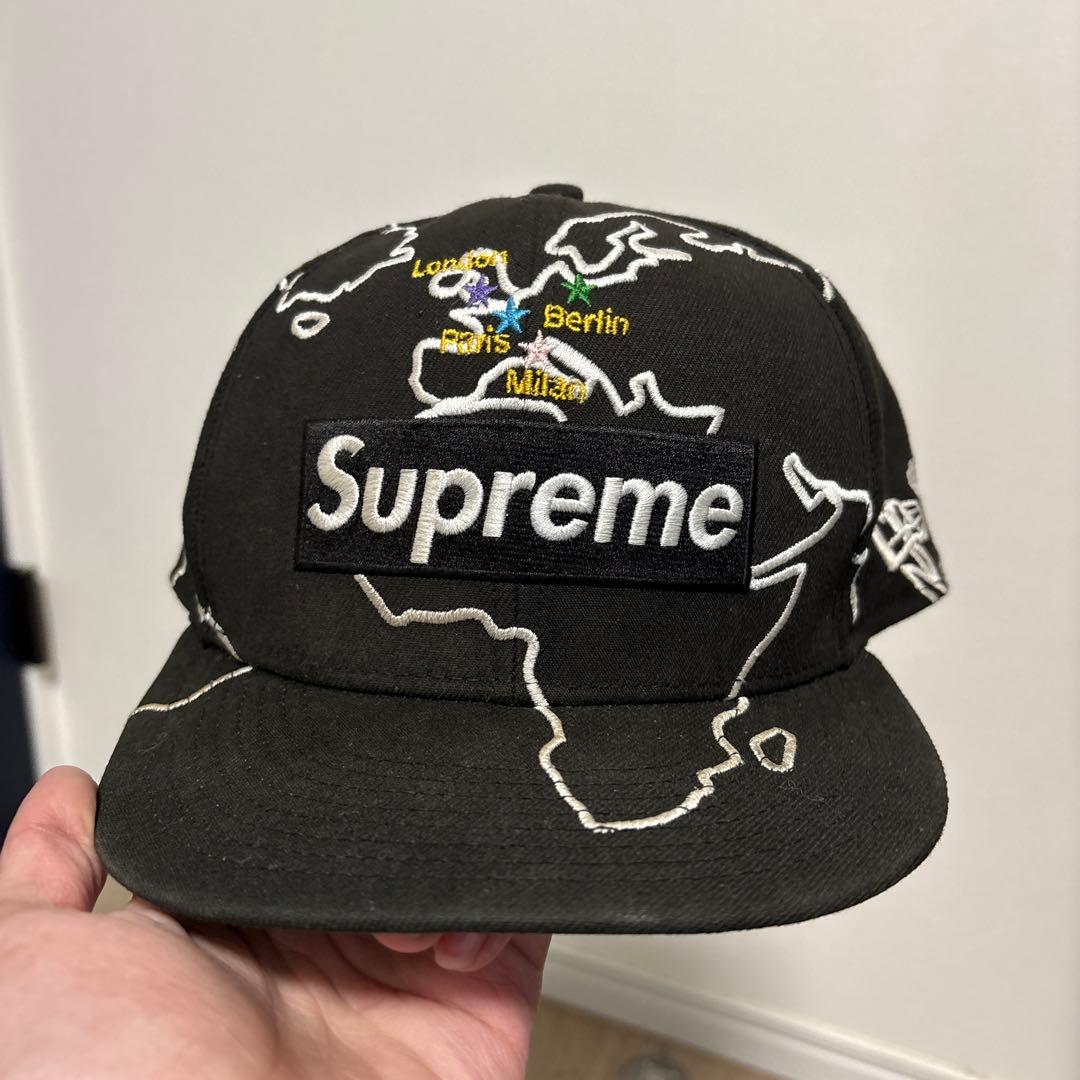 Supreme 地図柄キャップ 7 1/2 ケンタウロス健太着用