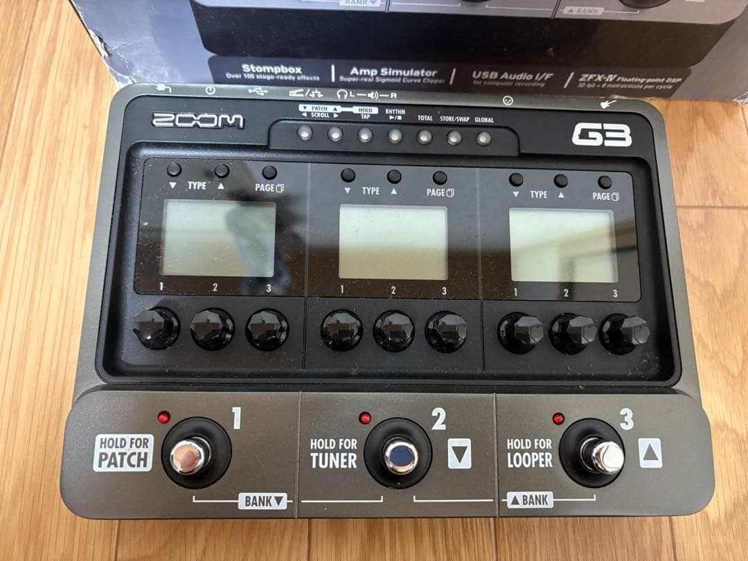 【美品】ZOOM G3 ギターエフェクター 説明書・ACアダプター付き！