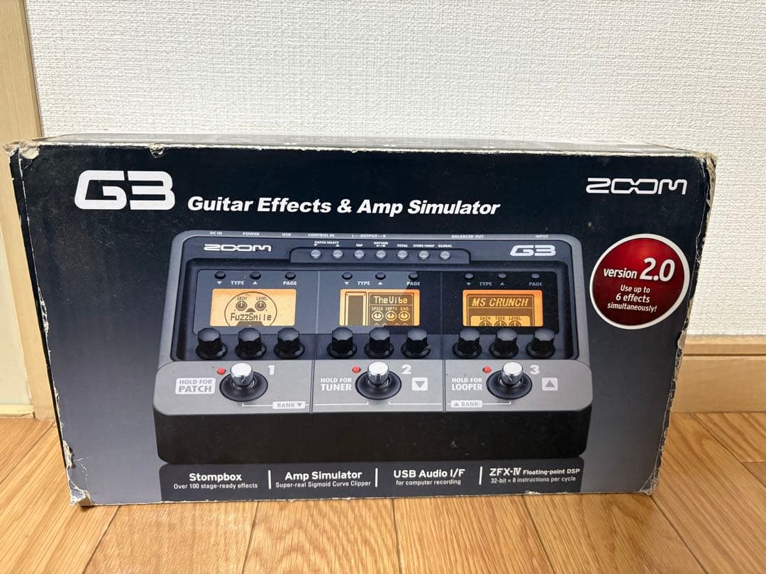 【美品】ZOOM G3 ギターエフェクター 説明書・ACアダプター付き！