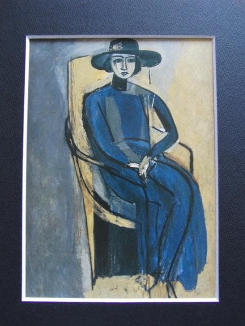 アンリ・マティス、「グレタ・プロゾールの肖像」、希少な画集より