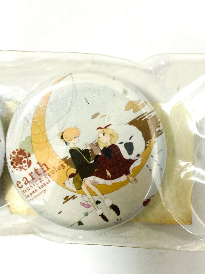 鏡音リン 鏡音レン 缶バッジ earth music&ecology