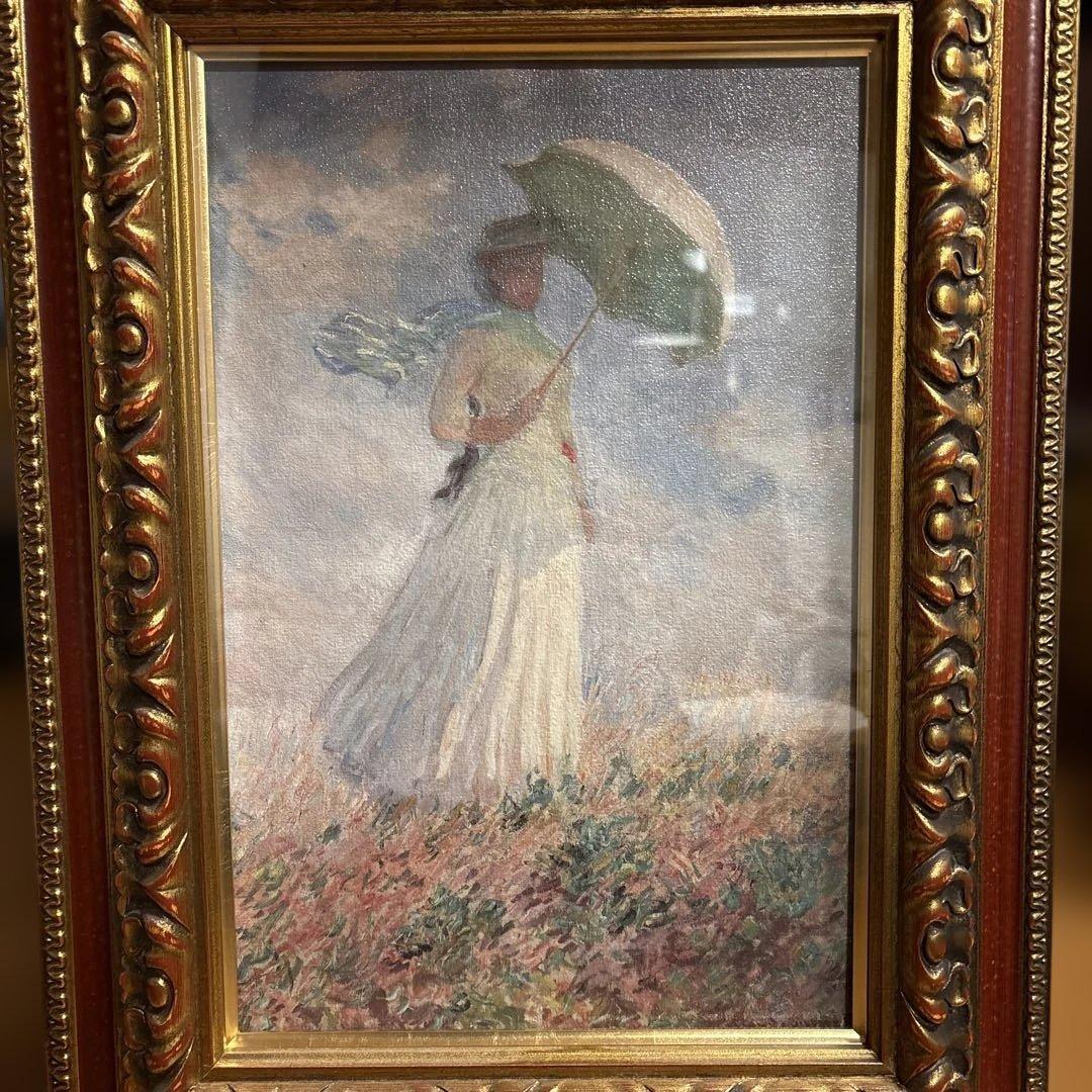 モネ　日傘の婦人　立体複製画