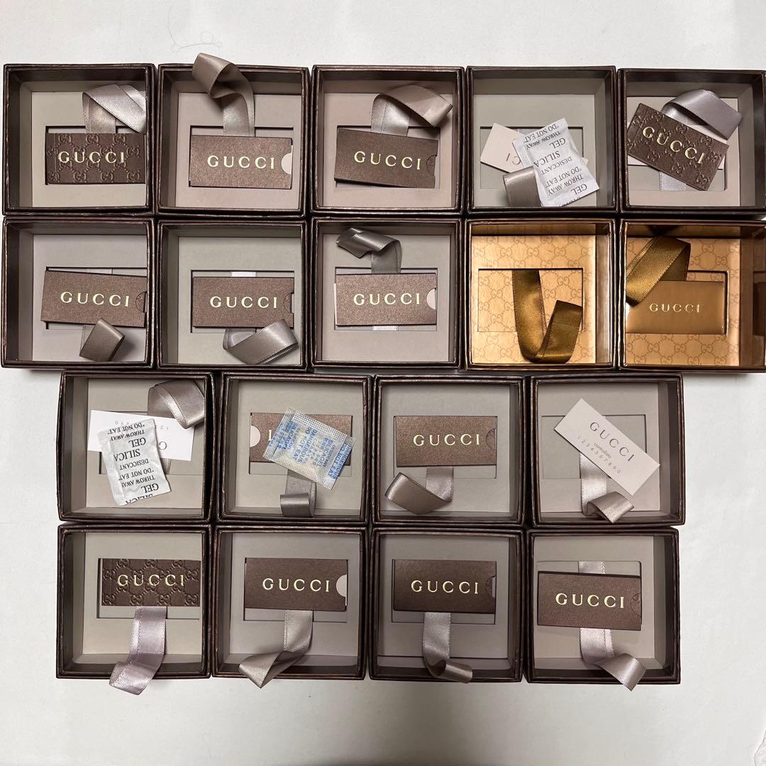 グッチ　アクセサリーケース　保存袋　空箱　18個セット　まとめ売り