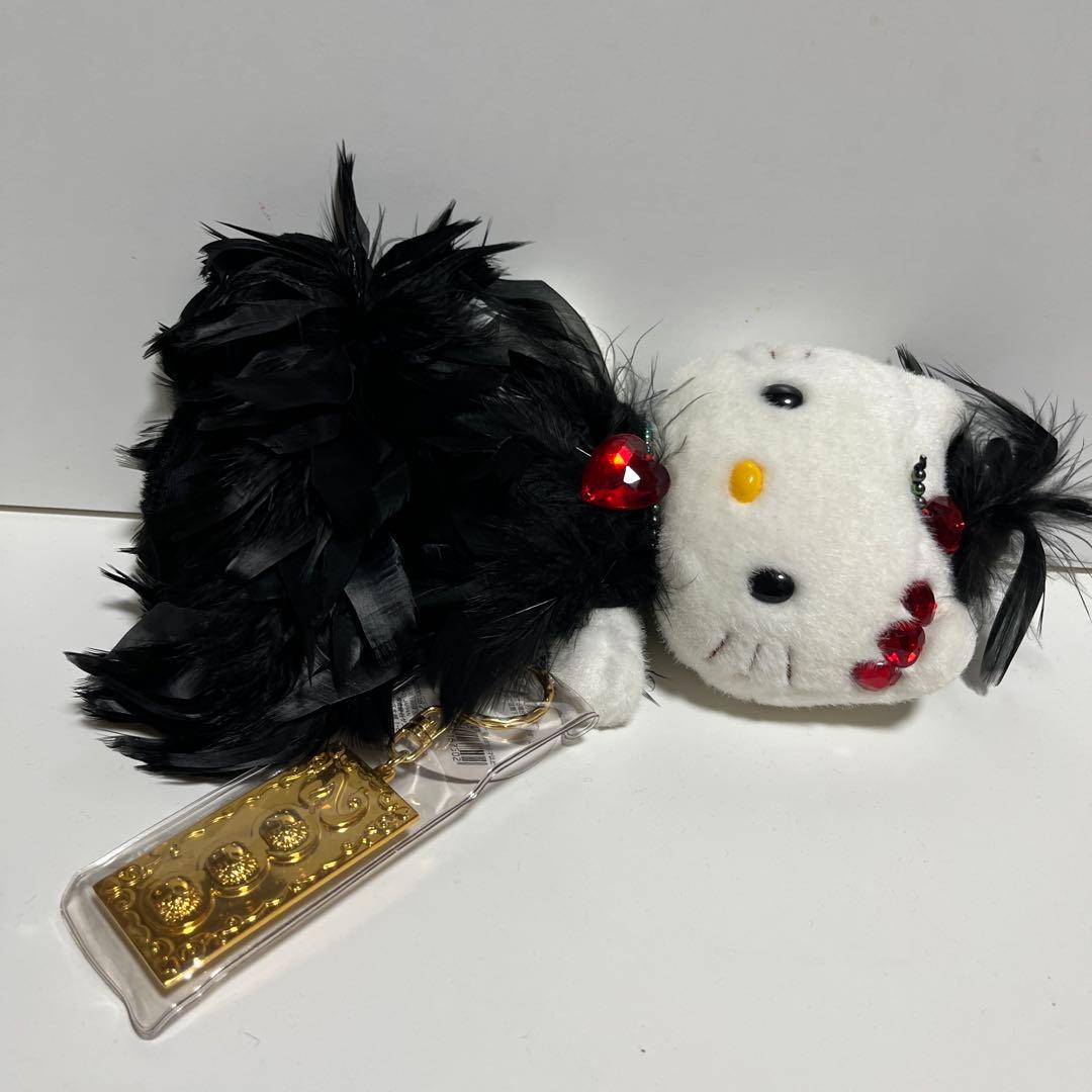 ハローキティ ぬいぐるみ 小 黒い羽根のドレス アクセサリー サンリオ レア