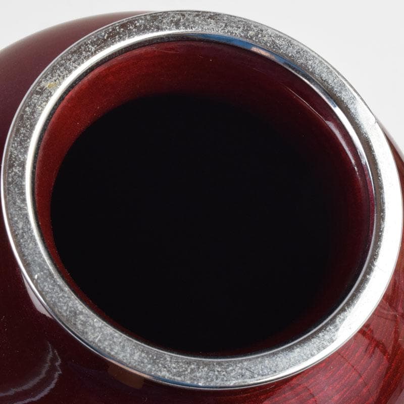 七宝焼　四君子文　花瓶　時代箱　V　9058