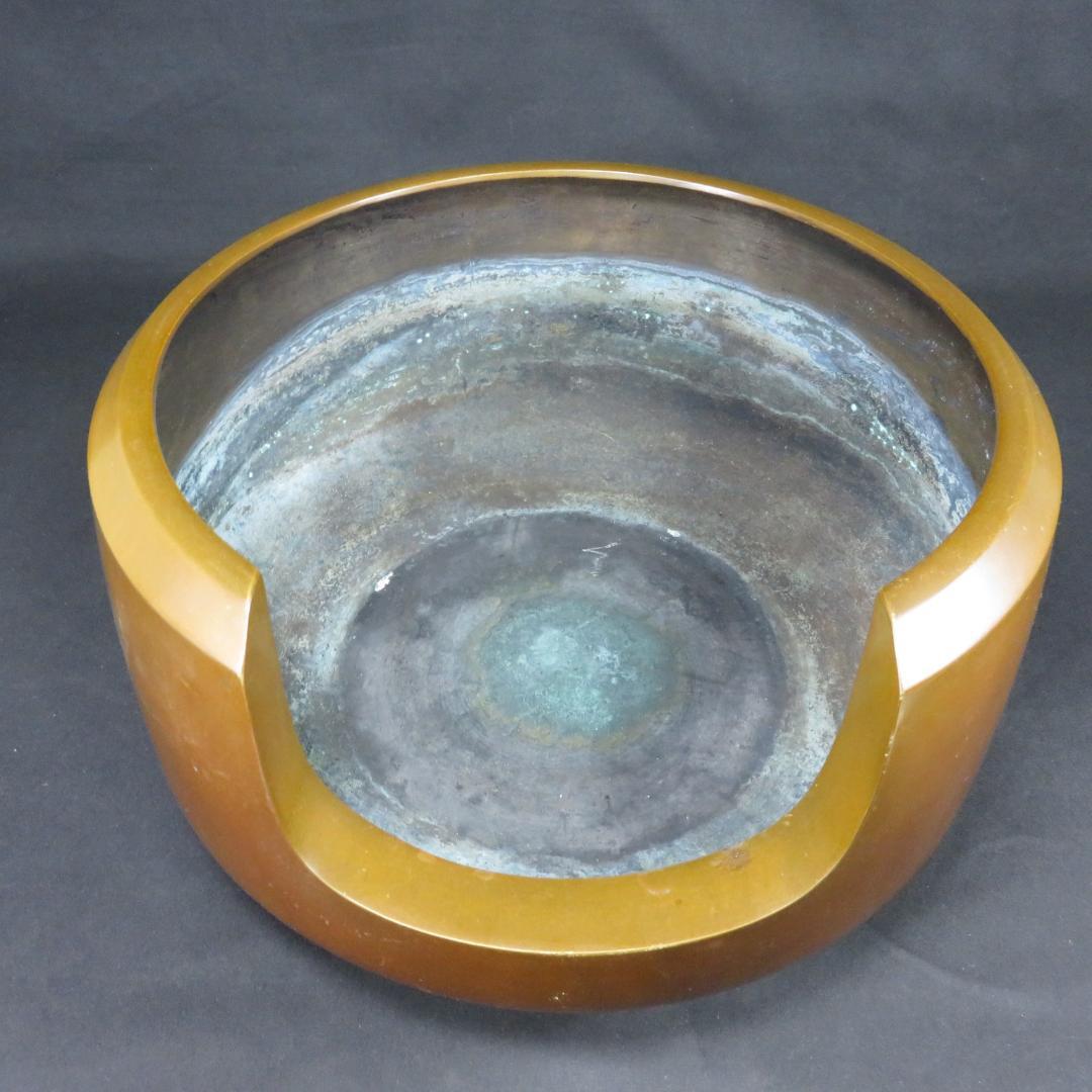 風炉 唐銅 釜師 浄鳳 面取風炉 茶道具 茶器 茶の湯 木箱 共箱