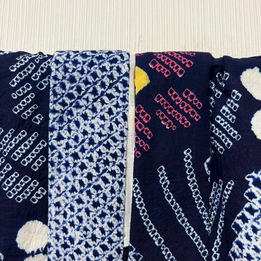 専用 KL3197 有松鳴海絞り 浴衣 身丈156.5cm 夏着物 木綿