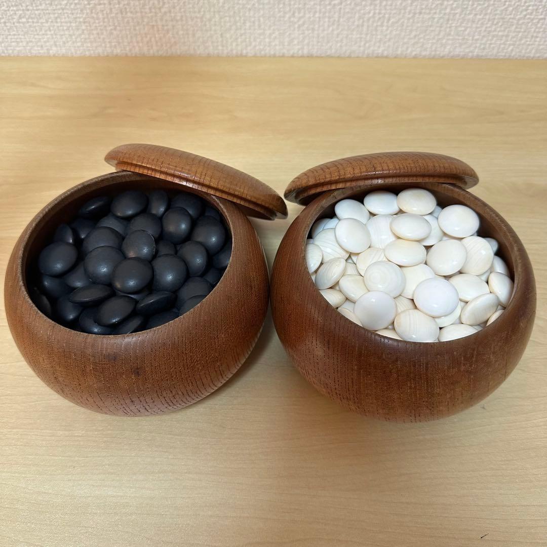 碁石セット 36号 碁笥 蛤碁石 那智黒