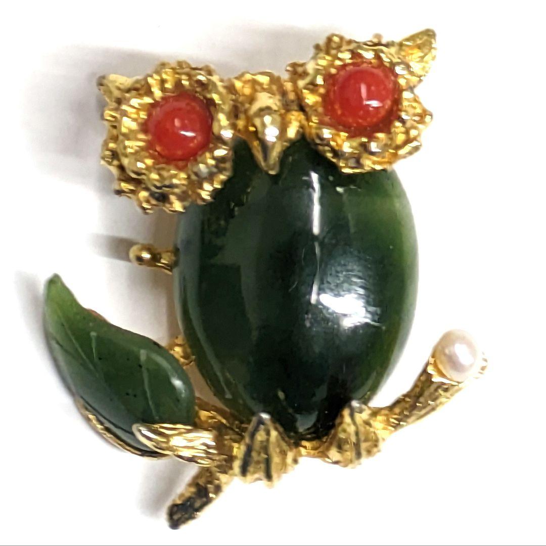 SWOBODA スワボダ フクロウ ブローチ ヴィンテージ アクセサリー