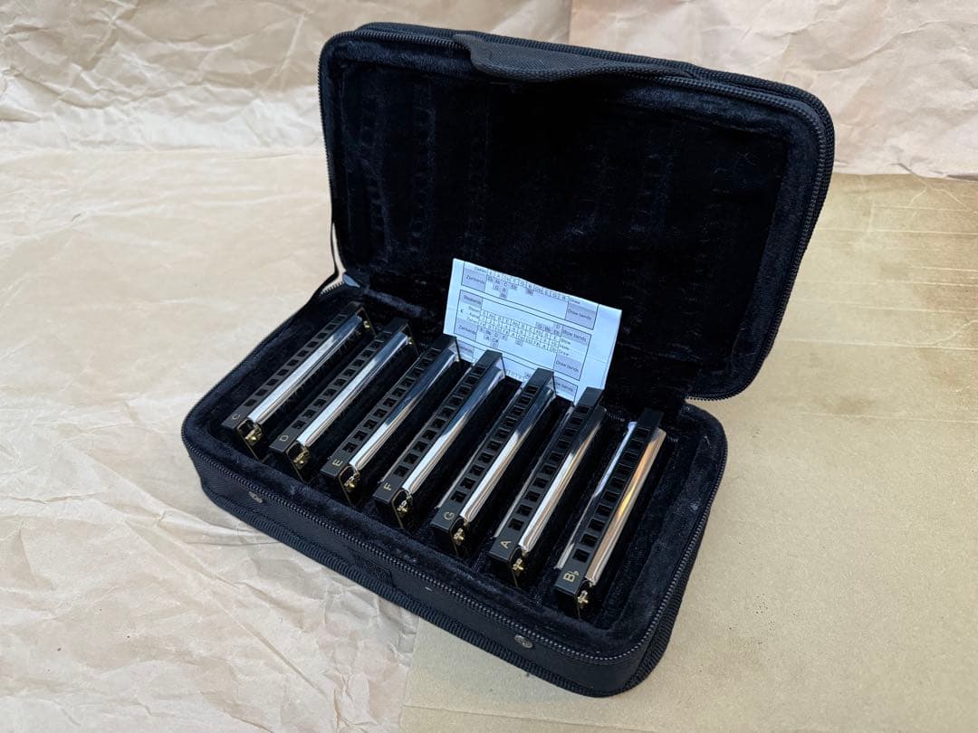 Hohner Bluesband 10ホールハーモニカ 7本セット　未使用