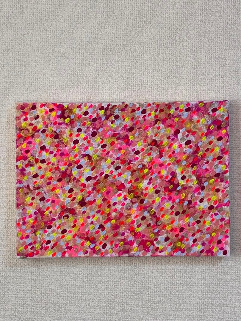 アクリル抽象画　インテリア　カラフル