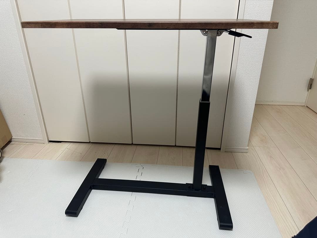 不二貿易 昇降式テーブル 幅70×奥行40×高さ55cm~75cmガス昇降