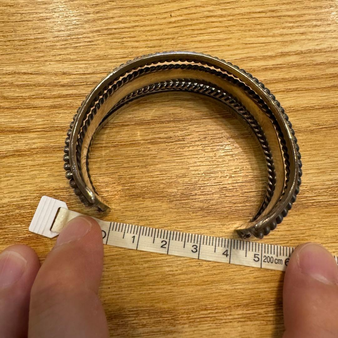 ジ*!様 超希少 ナバホ バングル Navajo 4-Wire Sterling