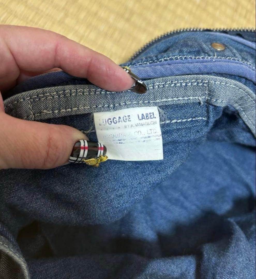 希少！初期　 ラゲッジレーベル 吉田カバン　デニムボストン