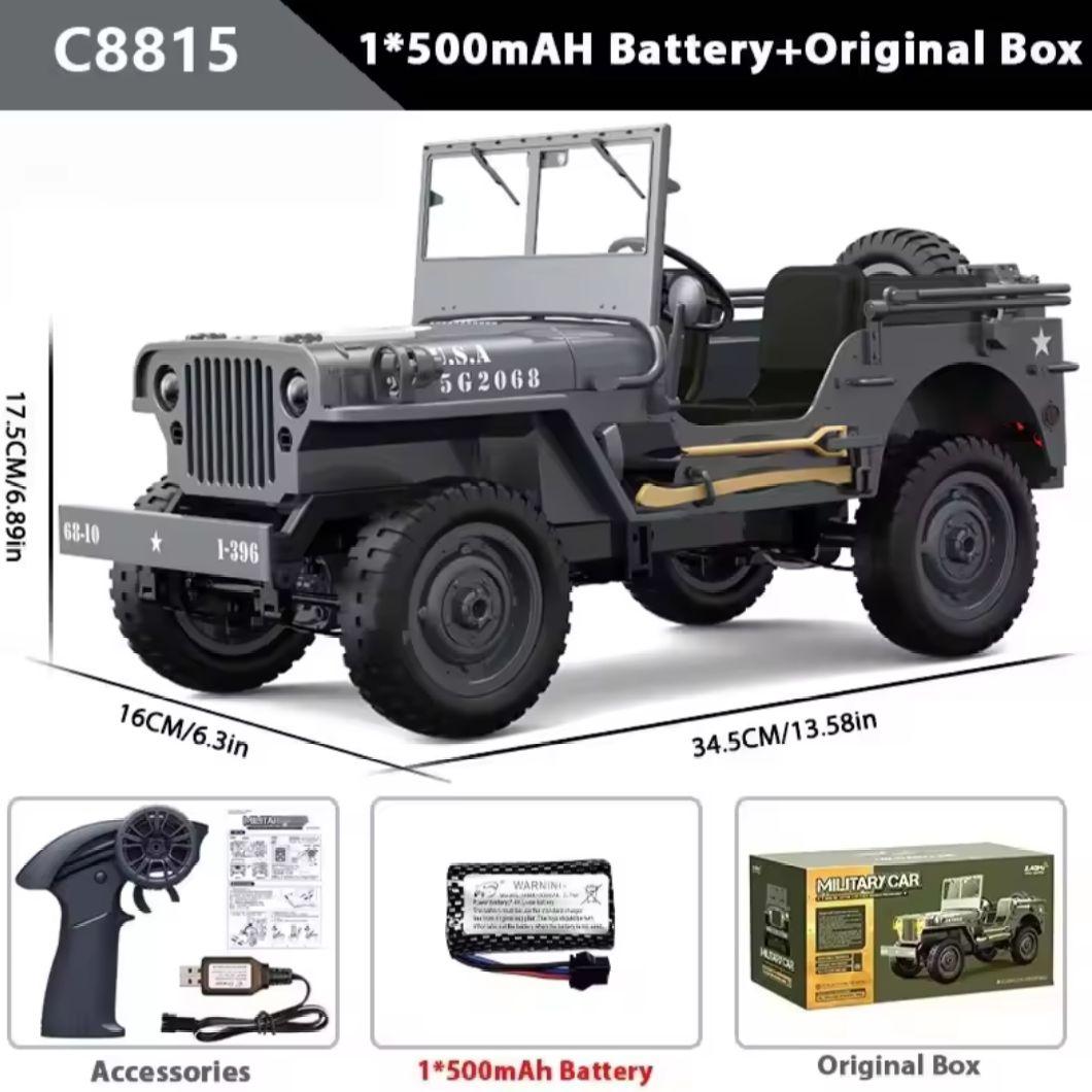 【MASU】JEEP Military 1/10 RTR ジープ グレー