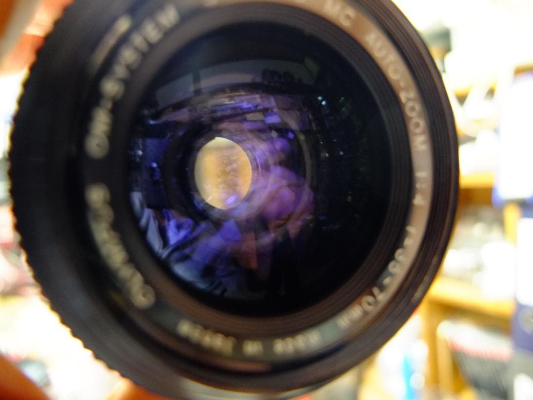 【実写確認整備品】オリンパスOM1ブラック／Gズイコー35mmf2.8フード付