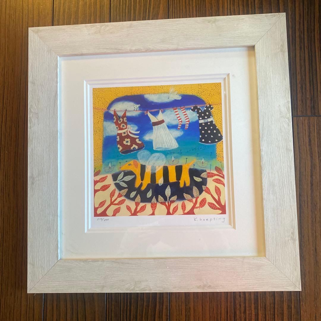 カレンホイプティング・ ビードックとドレス 版画 514/800