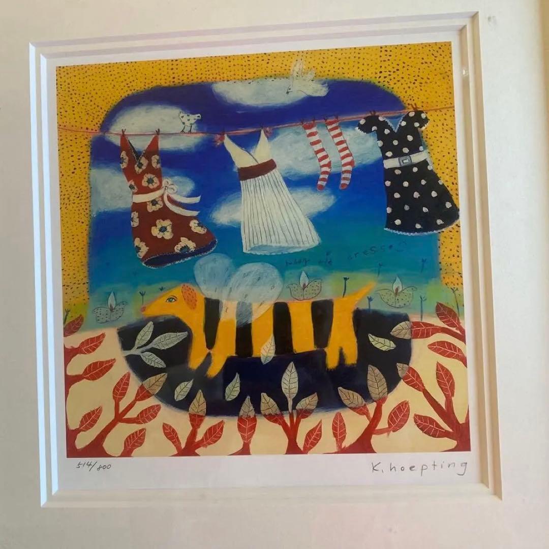 カレンホイプティング・ ビードックとドレス 版画 514/800