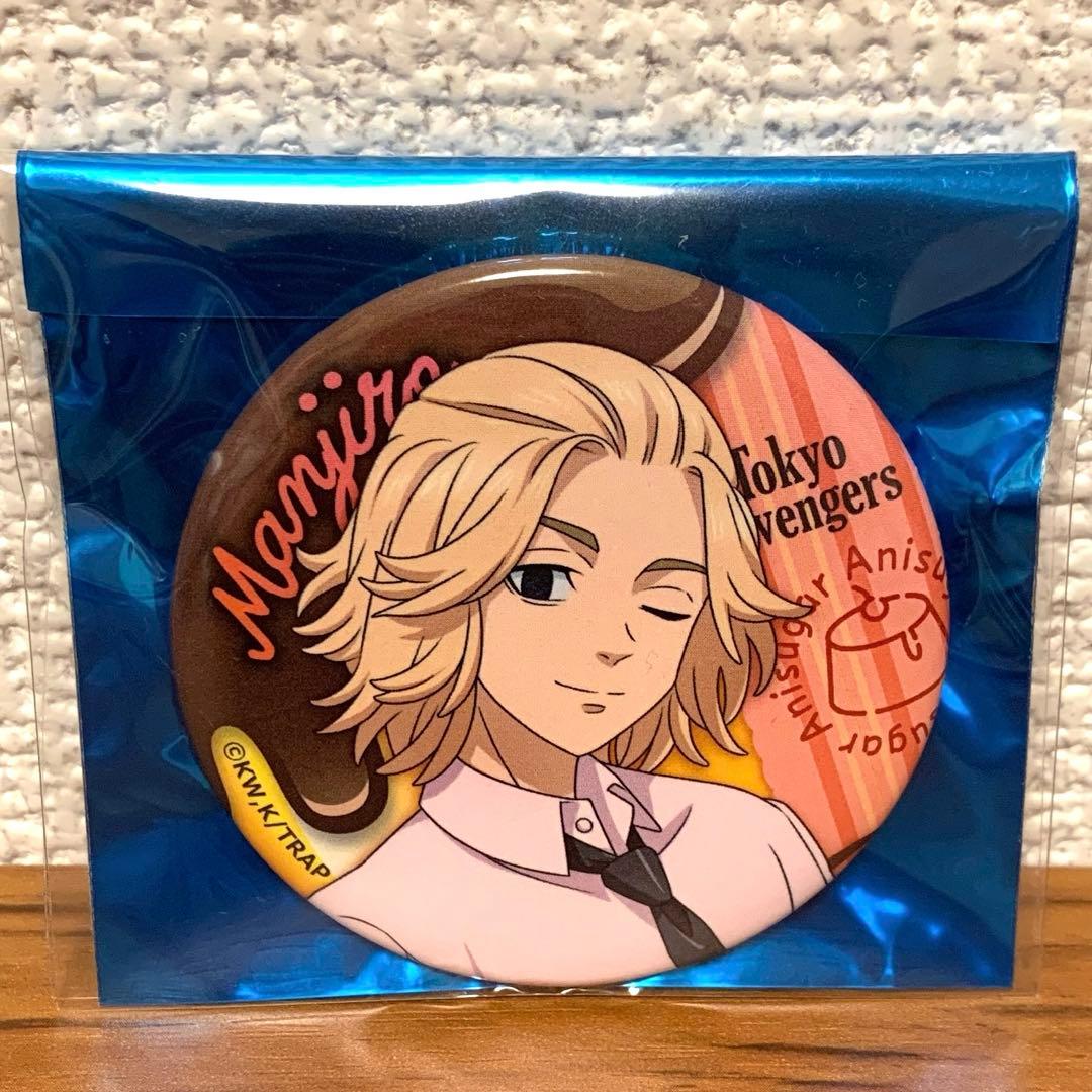 東京リベンジャーズ 佐野万次郎　缶バッジ Anisugarプリン