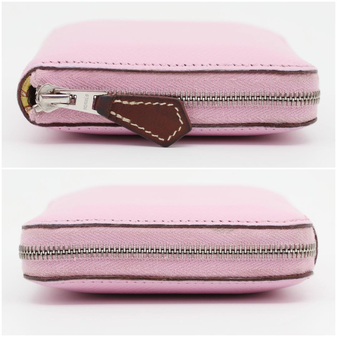 エルメス アザップ コンパクト シルクイン ヴォーエプソン ピンク系 Z刻印