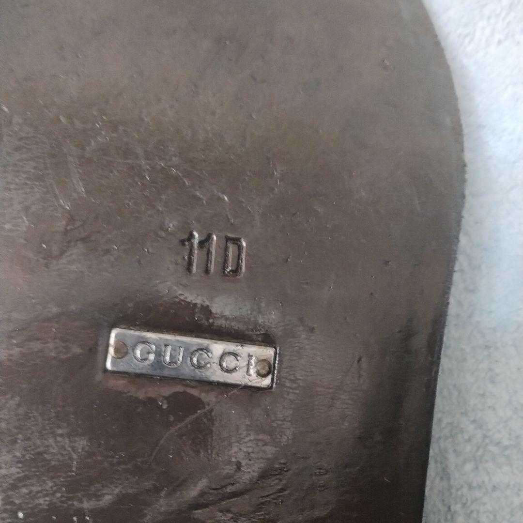 30cm！11D希少グッチGUCCIスクエアトゥドレスシューズ美品！