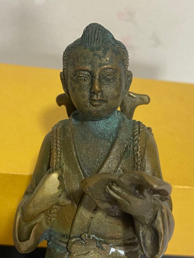 ⭐️二宮金次郎（尊徳）像 銅器 高岡銅器 置物 飾り大正時代 レア物 骨董品