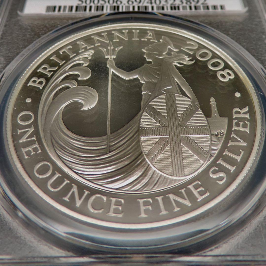 2008年 イギリス ブリタニア銀貨 PCGS PR69DCAM #94