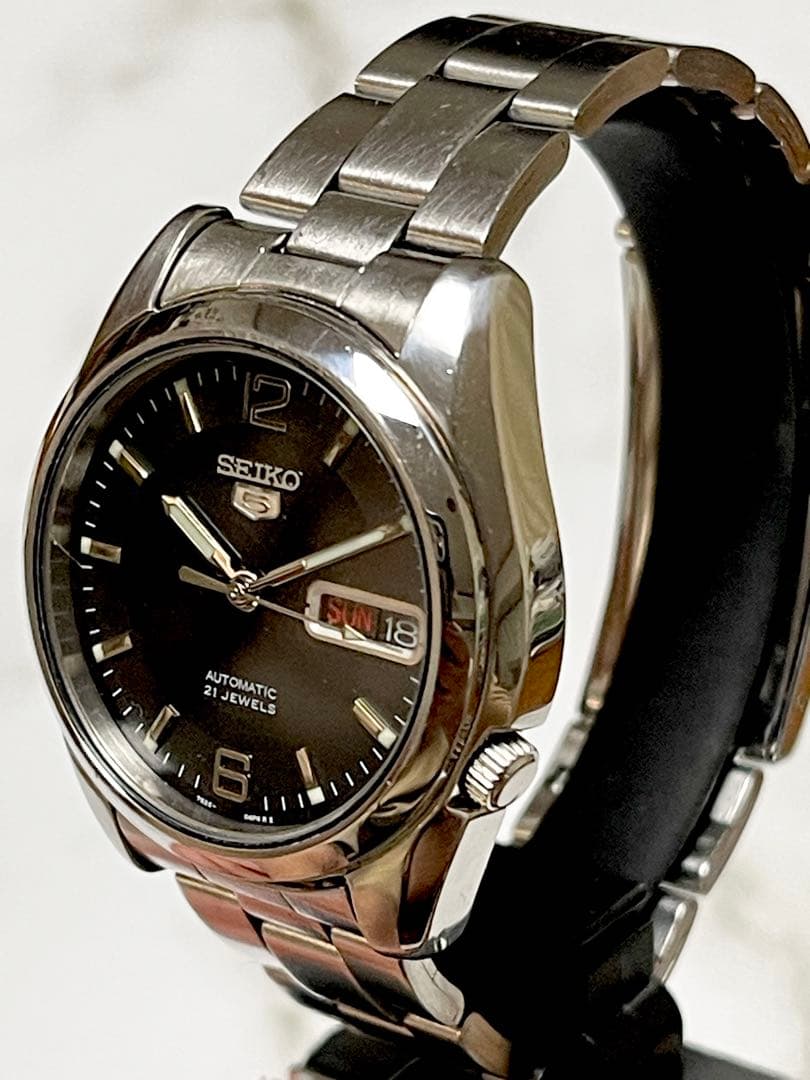 2015年10月製 セイコー5 オートマチック デイデイト　裏スケ　7S26