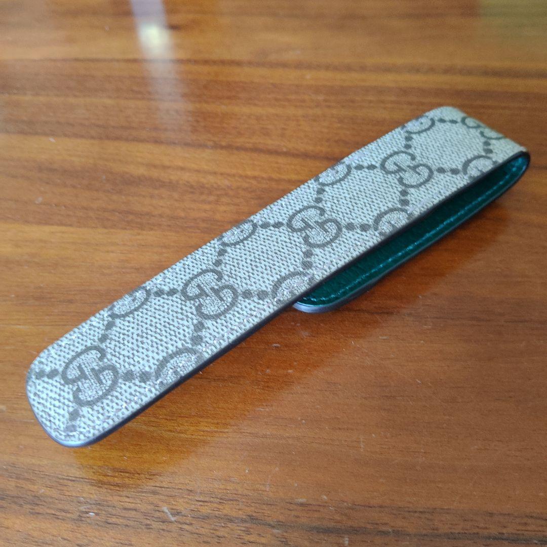 GUCCI ゴールドボールペン GGパターン付き