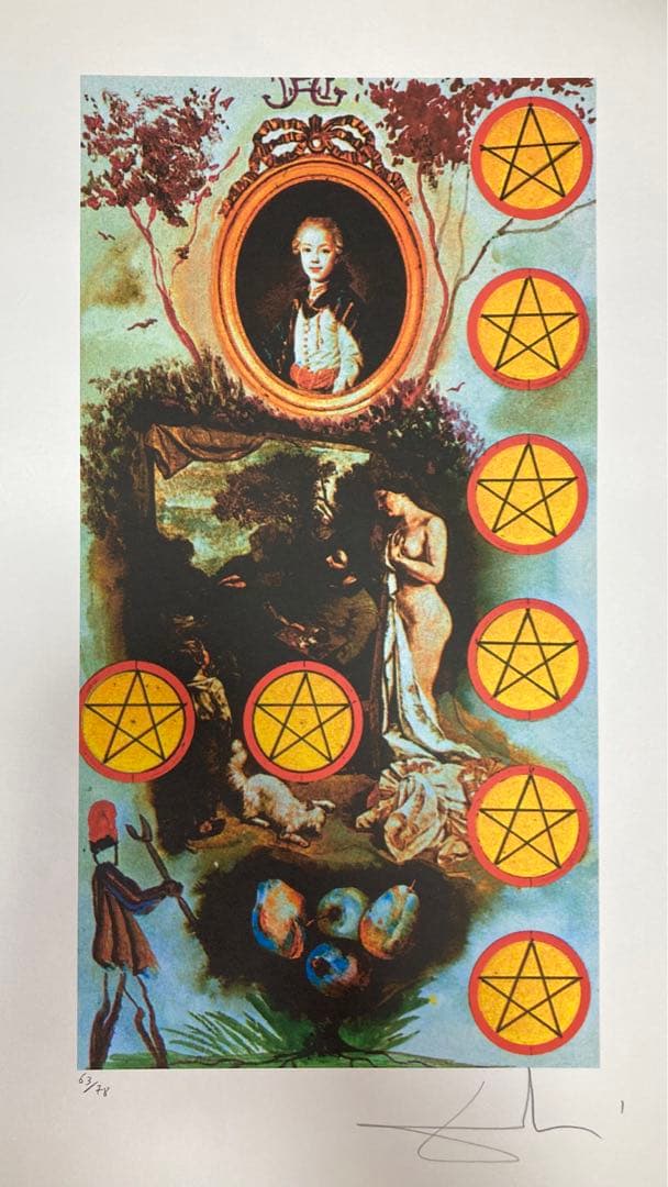 【真作保証】サルバドール・ダリ リトグラフ 直筆サイン エンボス印有り 版画