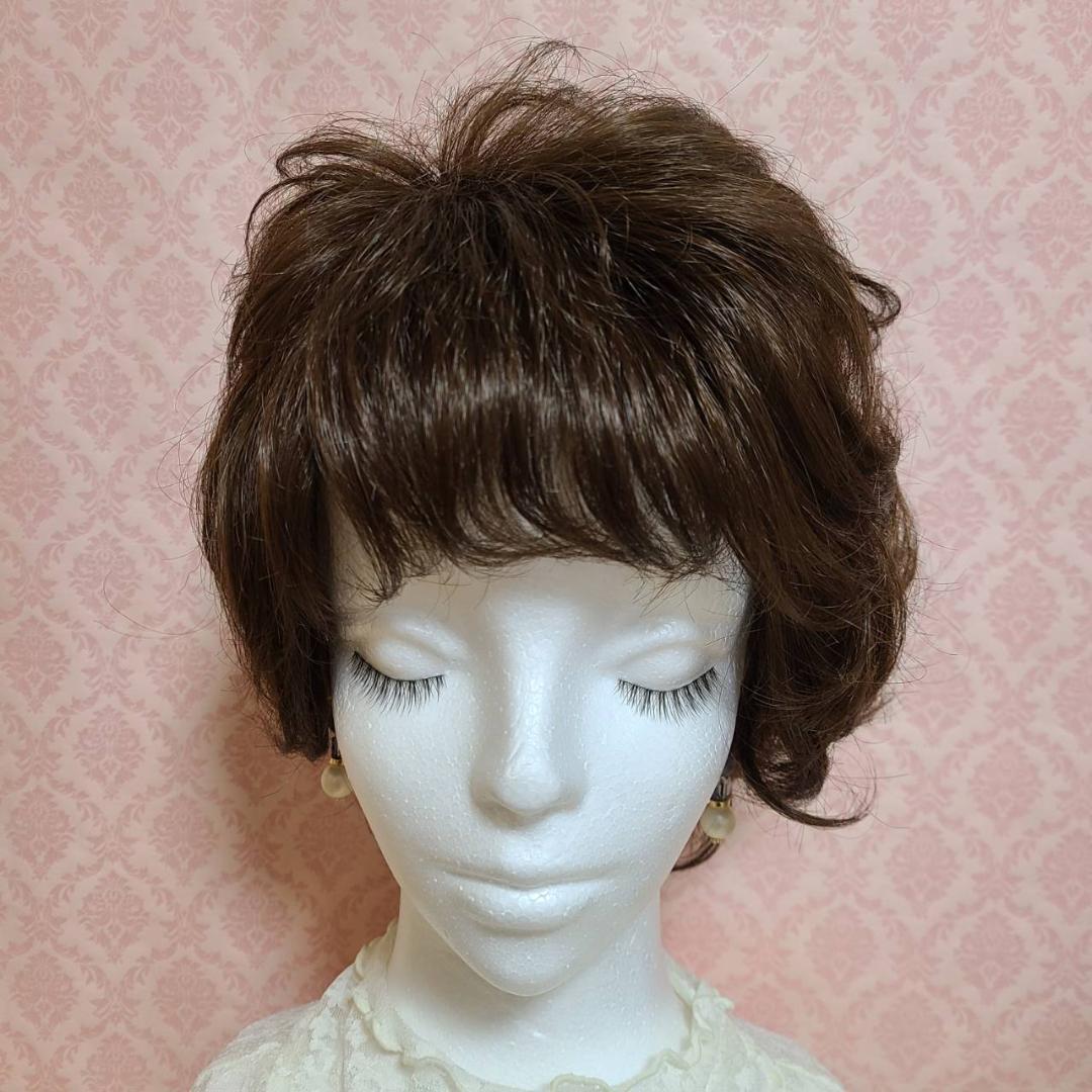 〈新品〉フルウィッグ 総手植え かつら ショート