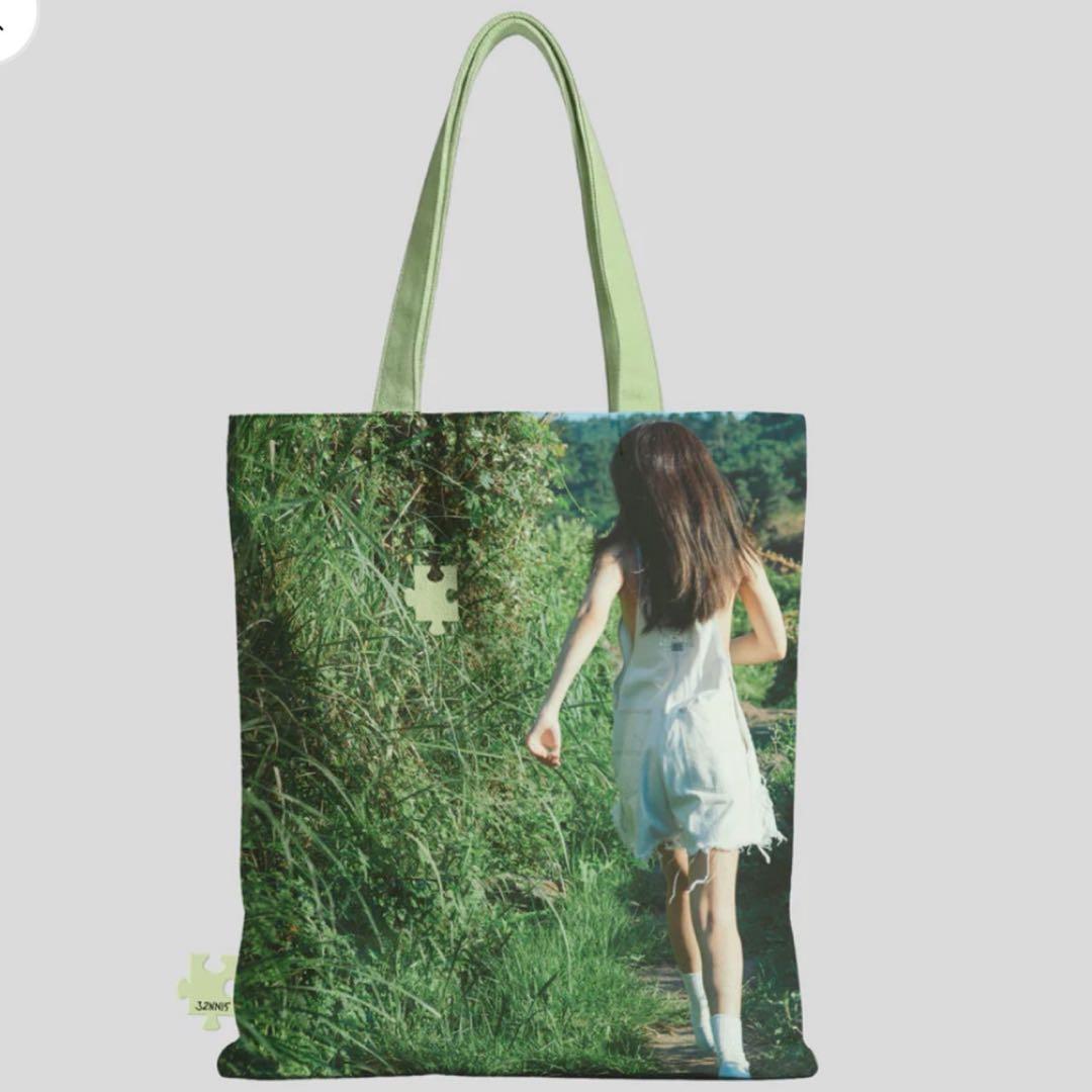 JENNIE 写真展 トートバッグ グリーン ジェニ BLACKPINK
