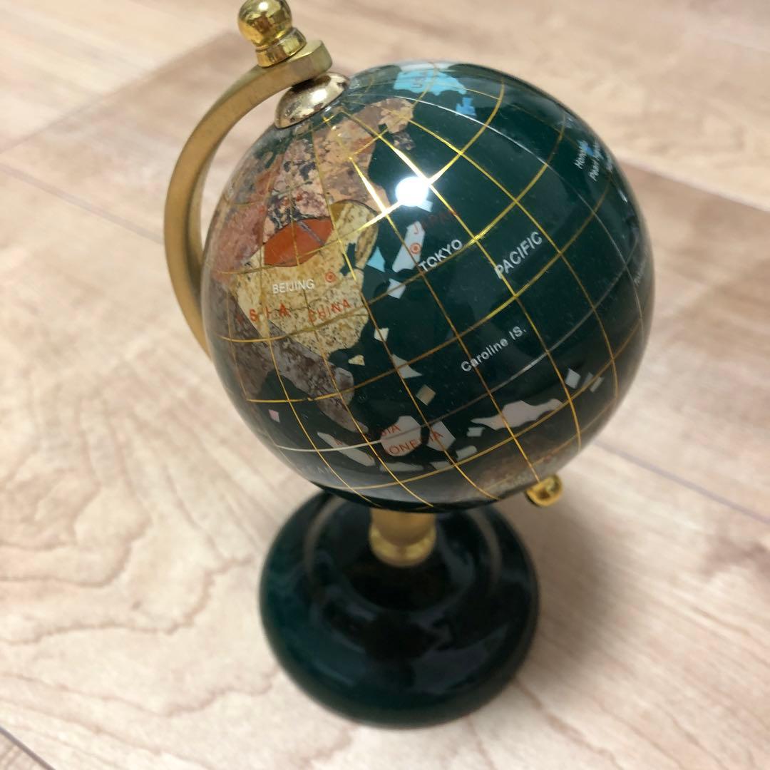 天然石　地球儀　アンティーク