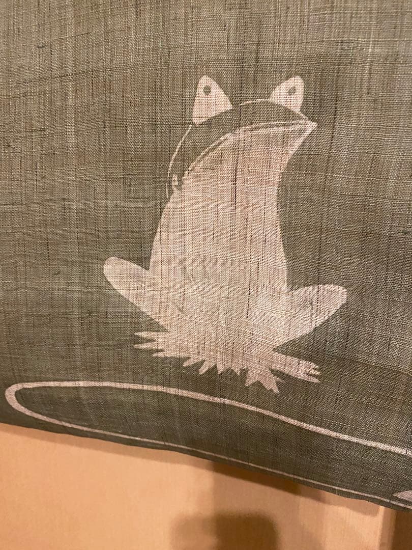 ワクワク様　小千谷縮　麻のれん