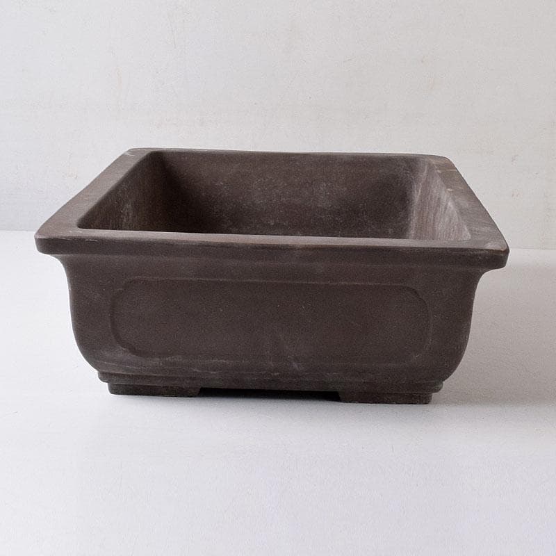 常滑焼　山晃造　植木鉢　盆栽鉢　四方鉢　N　7751C